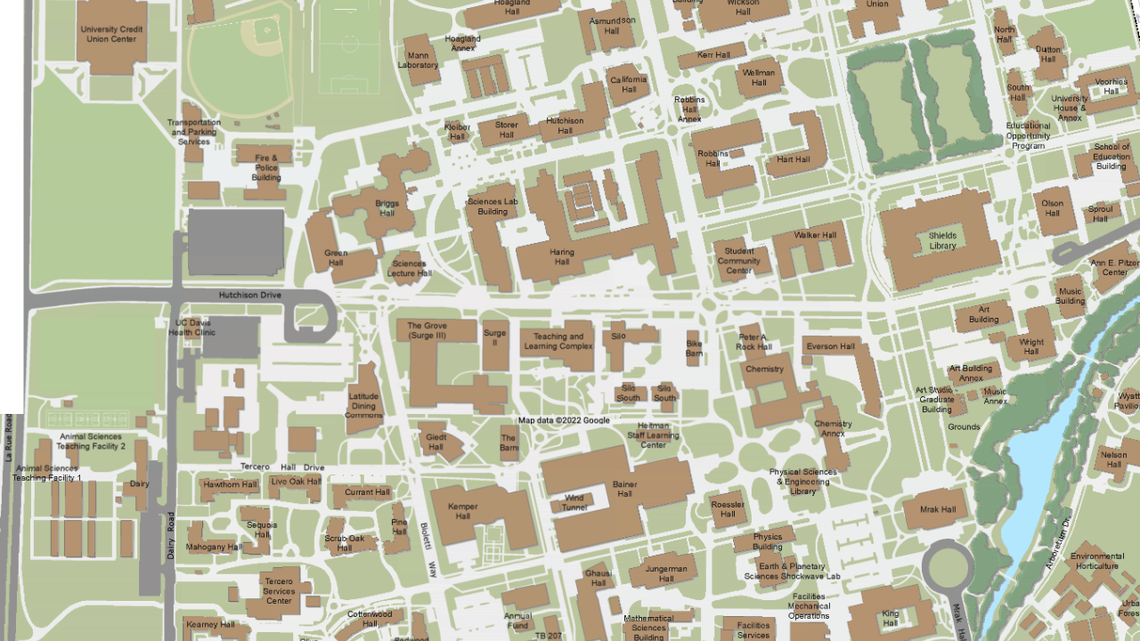 UC Davis Campus Map